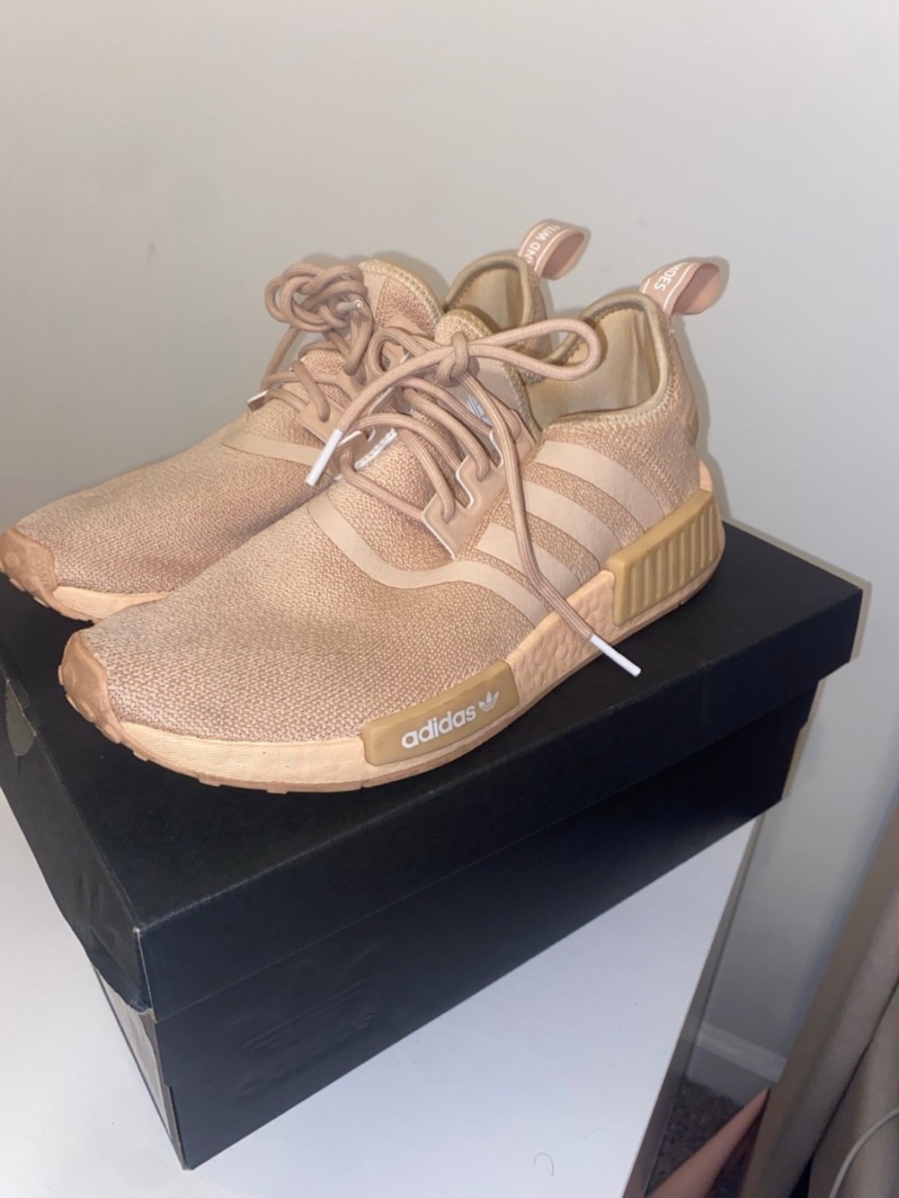 adidas NMD R1 Sneakers in Blush/Beige